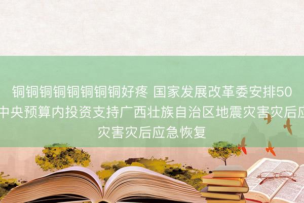 铜铜铜铜铜铜铜铜好疼 国家发展改革委安排5000万元中央预算内投资支持广西壮族自治区地震灾害灾后应急恢复