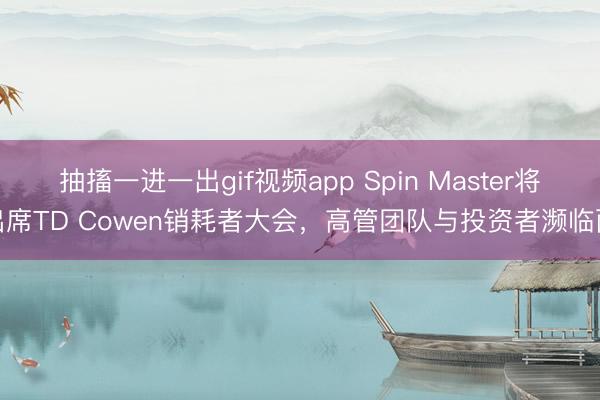 抽搐一进一出gif视频app Spin Master将出席TD Cowen销耗者大会，高管团队与投资者濒临面