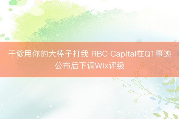 干爹用你的大棒子打我 RBC Capital在Q1事迹公布后下调Wix评级