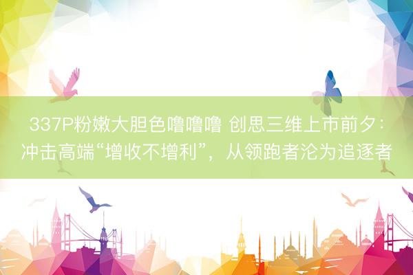 337P粉嫩大胆色噜噜噜 创思三维上市前夕:冲击高端“增收不增利”,从领跑者沦为追逐者