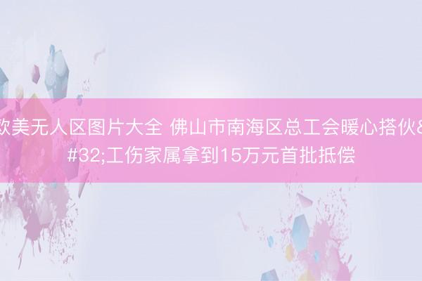 欧美无人区图片大全 佛山市南海区总工会暖心搭伙 工伤家属拿到15万元首批抵偿