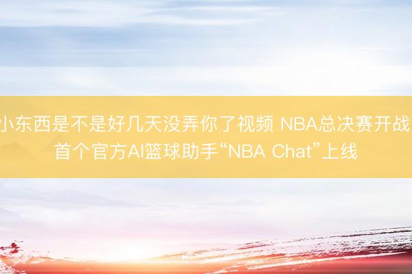 小东西是不是好几天没弄你了视频 NBA总决赛开战 首个官方AI篮球助手“NBA Chat”上线