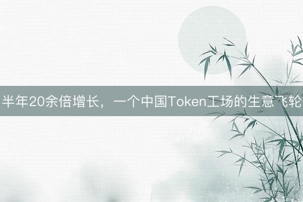半年20余倍增长,一个中国Token工场的生意飞轮